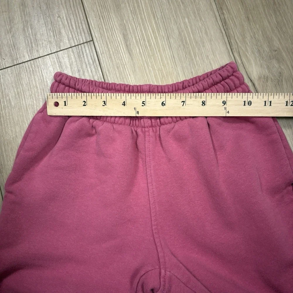 Athleta Girl All Day Fleece Joggers Solid Pink‎ Pants Girls Size Small S